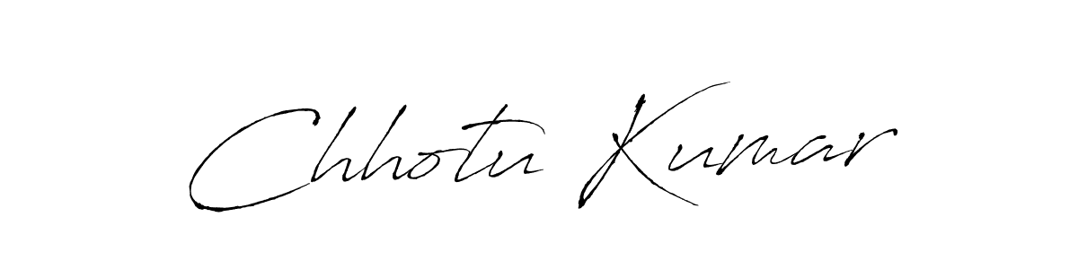 How to make Chhotu Kumar signature? Antro_Vectra is a professional autograph style. Create handwritten signature for Chhotu Kumar name. Chhotu Kumar signature style 6 images and pictures png