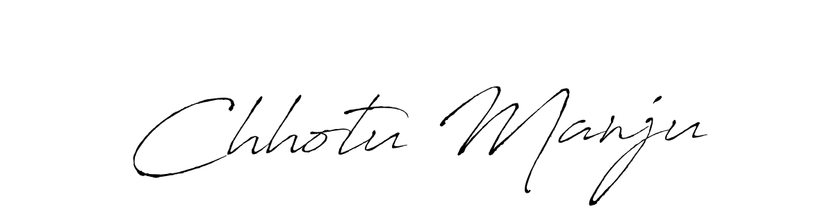 Make a beautiful signature design for name Chhotu Manju. With this signature (Antro_Vectra) style, you can create a handwritten signature for free. Chhotu Manju signature style 6 images and pictures png