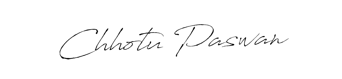 Make a beautiful signature design for name Chhotu Paswan. With this signature (Antro_Vectra) style, you can create a handwritten signature for free. Chhotu Paswan signature style 6 images and pictures png