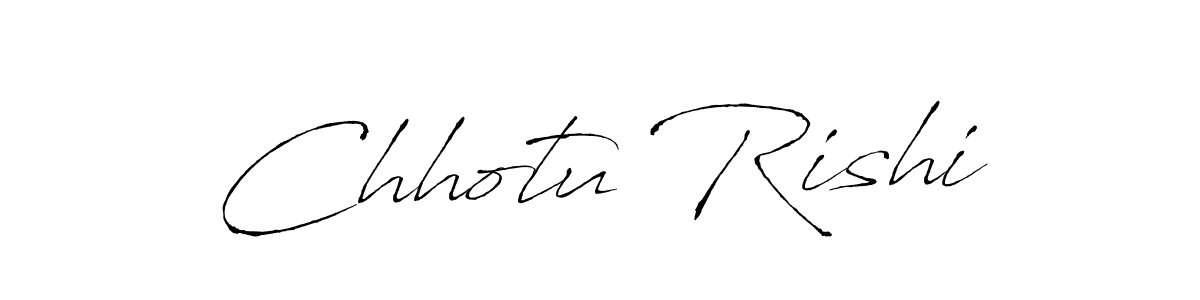 Create a beautiful signature design for name Chhotu Rishi. With this signature (Antro_Vectra) fonts, you can make a handwritten signature for free. Chhotu Rishi signature style 6 images and pictures png