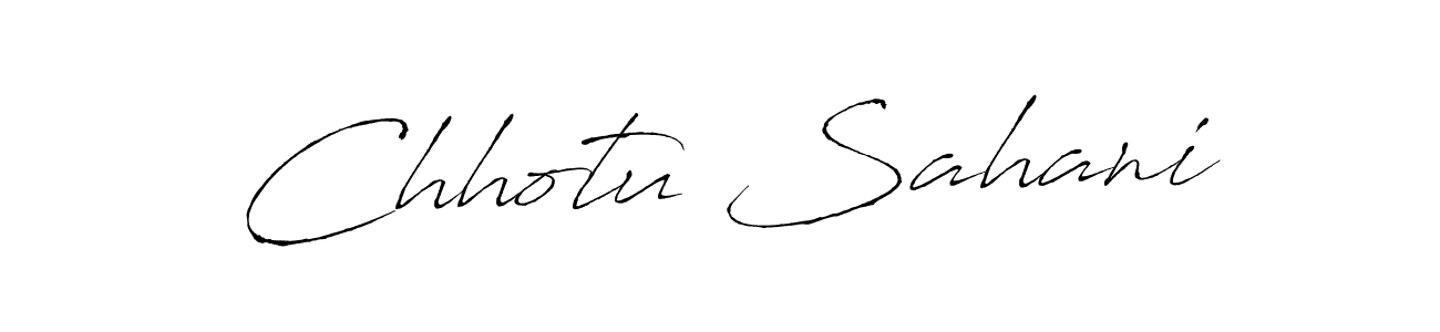Also we have Chhotu Sahani name is the best signature style. Create professional handwritten signature collection using Antro_Vectra autograph style. Chhotu Sahani signature style 6 images and pictures png