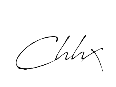 Make a beautiful signature design for name Chhx. With this signature (Antro_Vectra) style, you can create a handwritten signature for free. Chhx signature style 6 images and pictures png