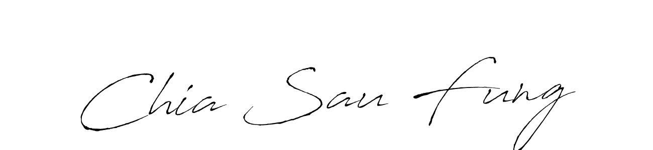 Make a beautiful signature design for name Chia Sau Fung. With this signature (Antro_Vectra) style, you can create a handwritten signature for free. Chia Sau Fung signature style 6 images and pictures png