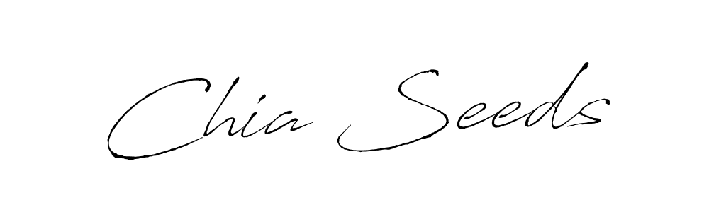 Use a signature maker to create a handwritten signature online. With this signature software, you can design (Antro_Vectra) your own signature for name Chia Seeds. Chia Seeds signature style 6 images and pictures png