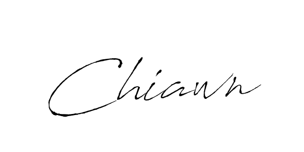 How to make Chiawn signature? Antro_Vectra is a professional autograph style. Create handwritten signature for Chiawn name. Chiawn signature style 6 images and pictures png