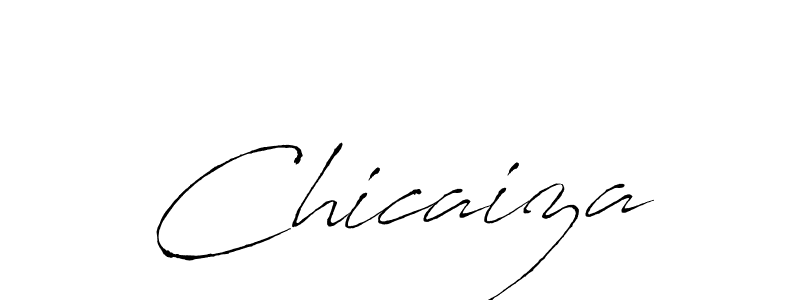 Design your own signature with our free online signature maker. With this signature software, you can create a handwritten (Antro_Vectra) signature for name Chicaiza. Chicaiza signature style 6 images and pictures png