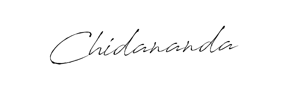 Chidananda stylish signature style. Best Handwritten Sign (Antro_Vectra) for my name. Handwritten Signature Collection Ideas for my name Chidananda. Chidananda signature style 6 images and pictures png