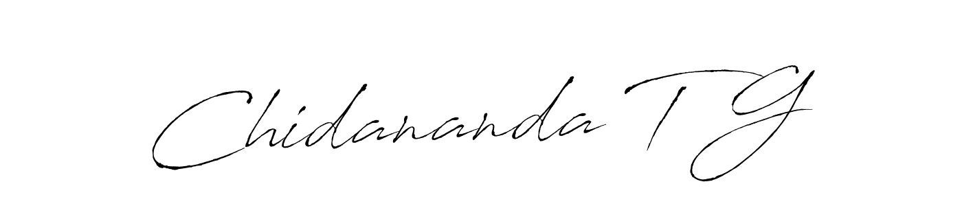 It looks lik you need a new signature style for name Chidananda T G. Design unique handwritten (Antro_Vectra) signature with our free signature maker in just a few clicks. Chidananda T G signature style 6 images and pictures png