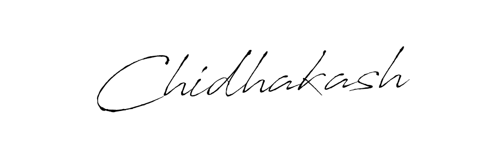 Make a beautiful signature design for name Chidhakash. With this signature (Antro_Vectra) style, you can create a handwritten signature for free. Chidhakash signature style 6 images and pictures png