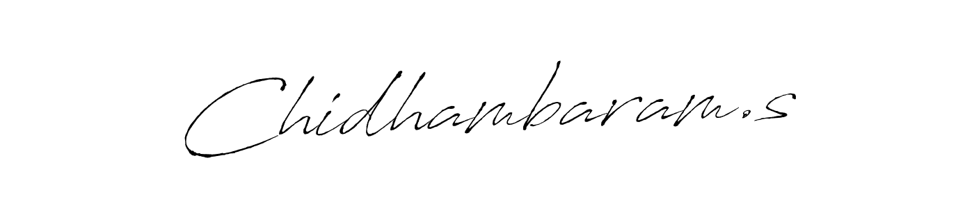 Make a beautiful signature design for name Chidhambaram.s. With this signature (Antro_Vectra) style, you can create a handwritten signature for free. Chidhambaram.s signature style 6 images and pictures png