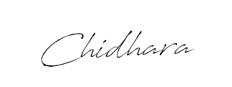 Chidhara stylish signature style. Best Handwritten Sign (Antro_Vectra) for my name. Handwritten Signature Collection Ideas for my name Chidhara. Chidhara signature style 6 images and pictures png