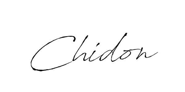 Design your own signature with our free online signature maker. With this signature software, you can create a handwritten (Antro_Vectra) signature for name Chidon. Chidon signature style 6 images and pictures png