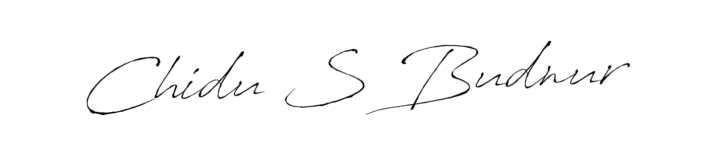 Use a signature maker to create a handwritten signature online. With this signature software, you can design (Antro_Vectra) your own signature for name Chidu S Budnur. Chidu S Budnur signature style 6 images and pictures png