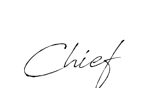 Use a signature maker to create a handwritten signature online. With this signature software, you can design (Antro_Vectra) your own signature for name Chief. Chief signature style 6 images and pictures png