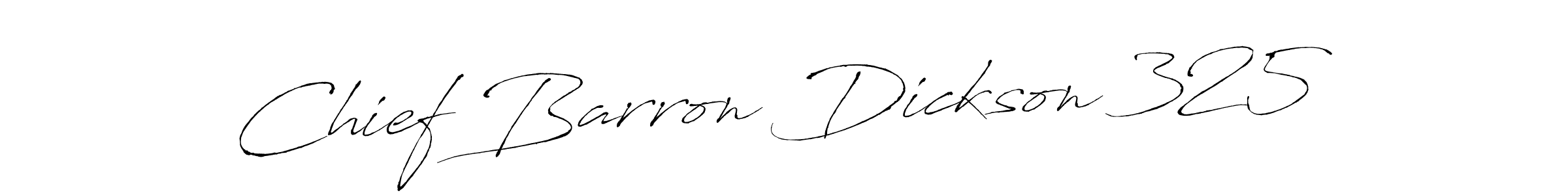 Create a beautiful signature design for name Chief Barron Dickson 325. With this signature (Antro_Vectra) fonts, you can make a handwritten signature for free. Chief Barron Dickson 325 signature style 6 images and pictures png