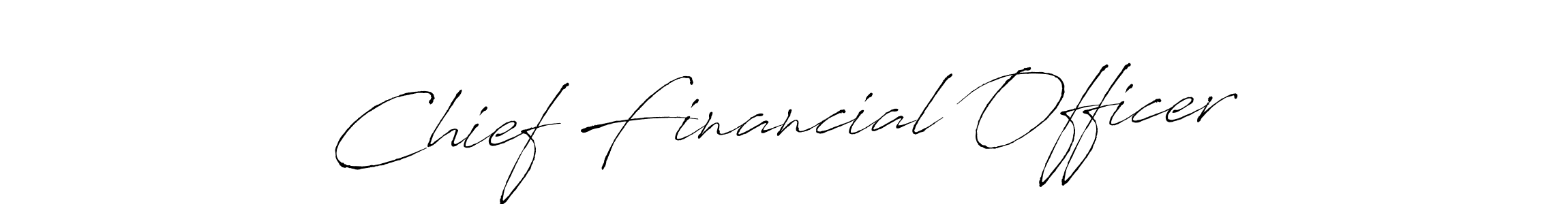 Make a beautiful signature design for name Chief Financial Officer. With this signature (Antro_Vectra) style, you can create a handwritten signature for free. Chief Financial Officer signature style 6 images and pictures png