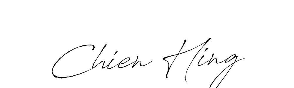 Chien Hing stylish signature style. Best Handwritten Sign (Antro_Vectra) for my name. Handwritten Signature Collection Ideas for my name Chien Hing. Chien Hing signature style 6 images and pictures png