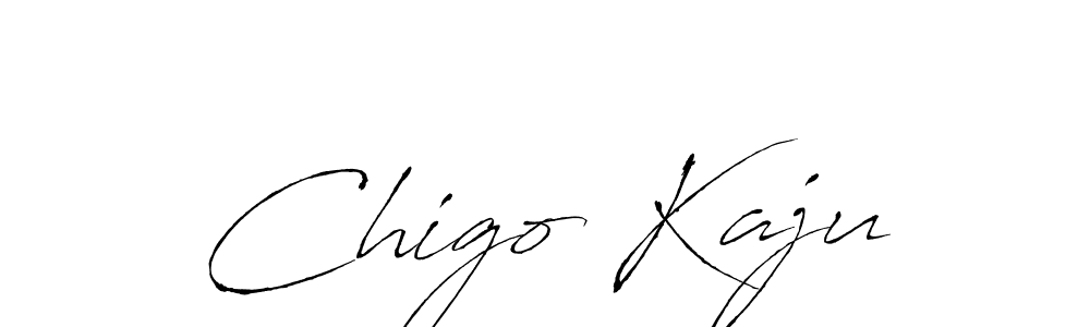 Design your own signature with our free online signature maker. With this signature software, you can create a handwritten (Antro_Vectra) signature for name Chigo Kaju. Chigo Kaju signature style 6 images and pictures png