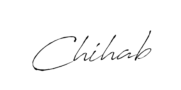 Make a beautiful signature design for name Chihab. Use this online signature maker to create a handwritten signature for free. Chihab signature style 6 images and pictures png