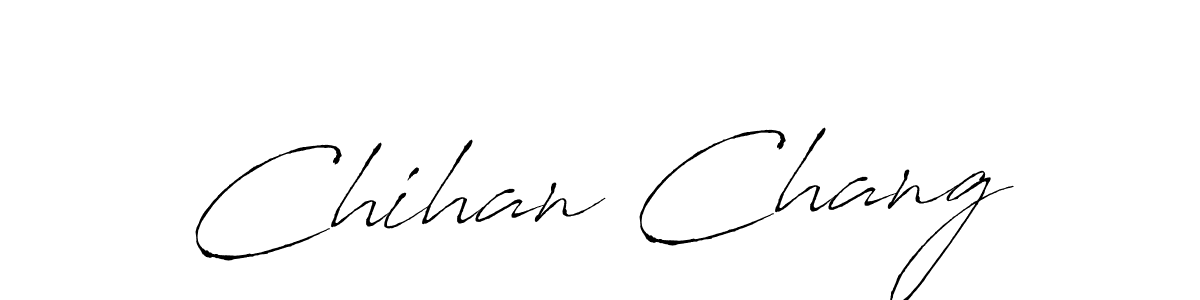 if you are searching for the best signature style for your name Chihan Chang. so please give up your signature search. here we have designed multiple signature styles  using Antro_Vectra. Chihan Chang signature style 6 images and pictures png