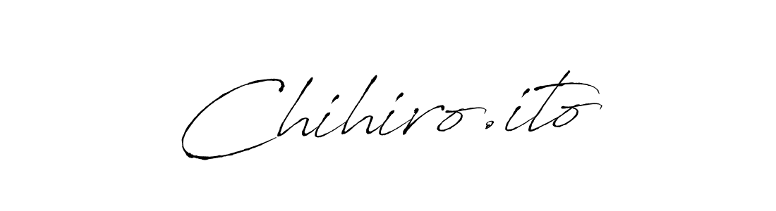 Create a beautiful signature design for name Chihiro.ito. With this signature (Antro_Vectra) fonts, you can make a handwritten signature for free. Chihiro.ito signature style 6 images and pictures png