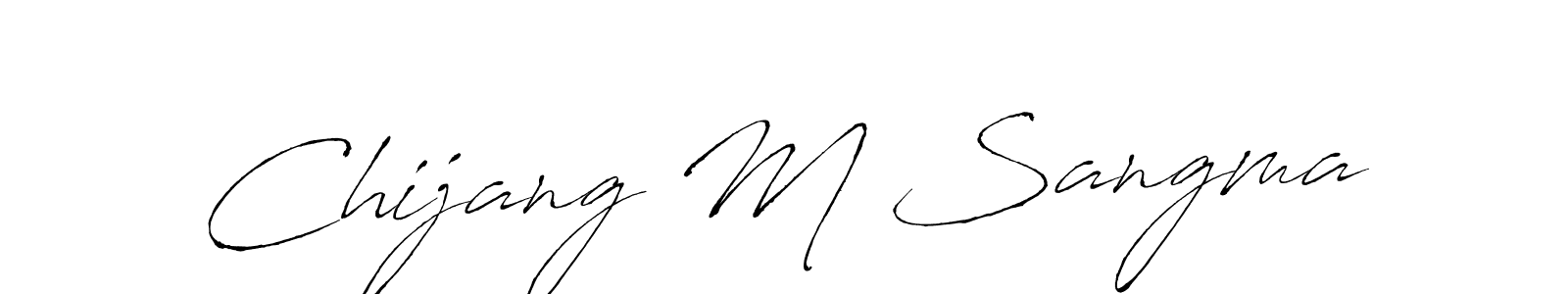 Also we have Chijang M Sangma name is the best signature style. Create professional handwritten signature collection using Antro_Vectra autograph style. Chijang M Sangma signature style 6 images and pictures png