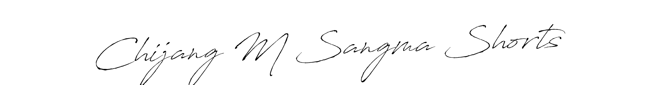 Also we have Chijang M Sangma Shorts name is the best signature style. Create professional handwritten signature collection using Antro_Vectra autograph style. Chijang M Sangma Shorts signature style 6 images and pictures png