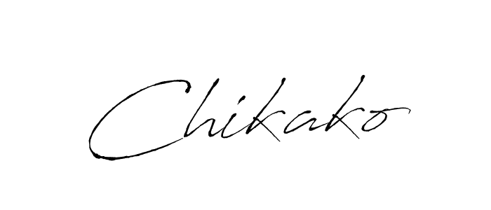 Make a beautiful signature design for name Chikako. With this signature (Antro_Vectra) style, you can create a handwritten signature for free. Chikako signature style 6 images and pictures png