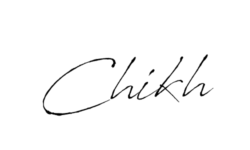 Create a beautiful signature design for name Chikh. With this signature (Antro_Vectra) fonts, you can make a handwritten signature for free. Chikh signature style 6 images and pictures png