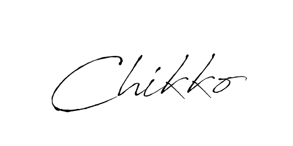How to make Chikko signature? Antro_Vectra is a professional autograph style. Create handwritten signature for Chikko name. Chikko signature style 6 images and pictures png