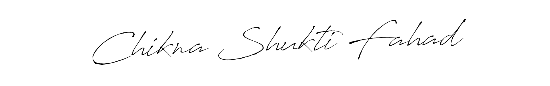 Use a signature maker to create a handwritten signature online. With this signature software, you can design (Antro_Vectra) your own signature for name Chikna Shukti Fahad. Chikna Shukti Fahad signature style 6 images and pictures png