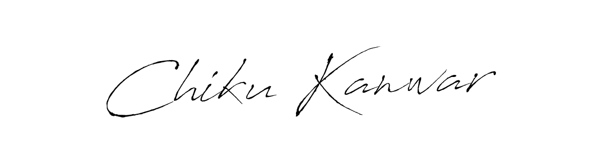 Make a beautiful signature design for name Chiku Kanwar. With this signature (Antro_Vectra) style, you can create a handwritten signature for free. Chiku Kanwar signature style 6 images and pictures png