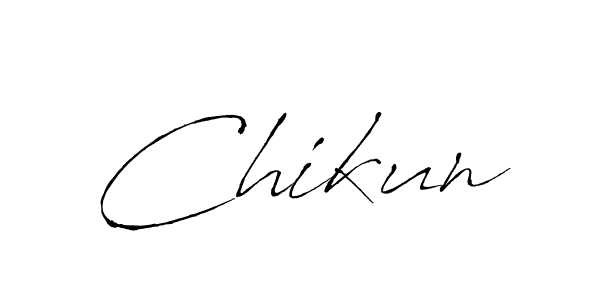 Chikun stylish signature style. Best Handwritten Sign (Antro_Vectra) for my name. Handwritten Signature Collection Ideas for my name Chikun. Chikun signature style 6 images and pictures png