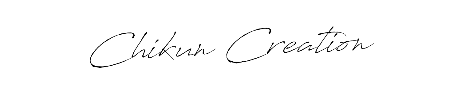 Chikun Creation stylish signature style. Best Handwritten Sign (Antro_Vectra) for my name. Handwritten Signature Collection Ideas for my name Chikun Creation. Chikun Creation signature style 6 images and pictures png