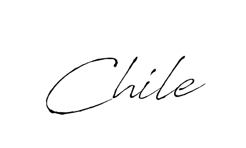 Use a signature maker to create a handwritten signature online. With this signature software, you can design (Antro_Vectra) your own signature for name Chile. Chile signature style 6 images and pictures png