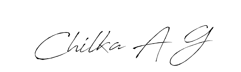 Here are the top 10 professional signature styles for the name Chilka A G. These are the best autograph styles you can use for your name. Chilka A G signature style 6 images and pictures png