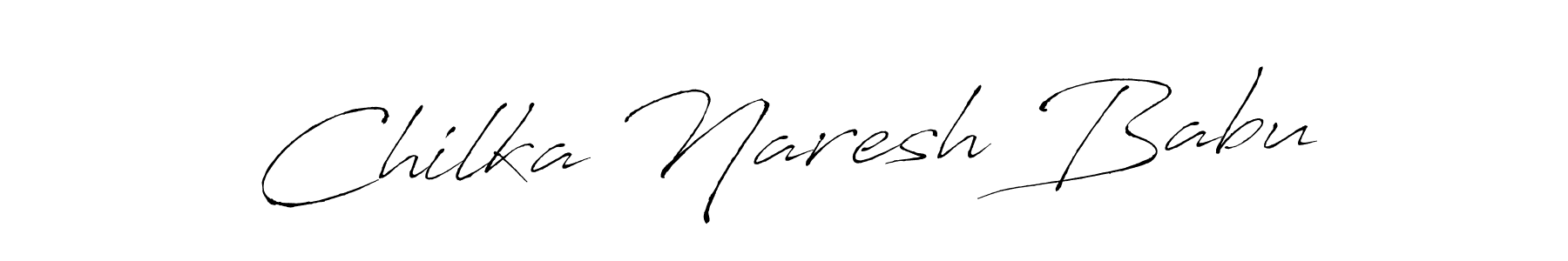 Make a beautiful signature design for name Chilka Naresh Babu. With this signature (Antro_Vectra) style, you can create a handwritten signature for free. Chilka Naresh Babu signature style 6 images and pictures png