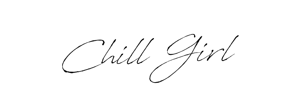 This is the best signature style for the Chill Girl name. Also you like these signature font (Antro_Vectra). Mix name signature. Chill Girl signature style 6 images and pictures png