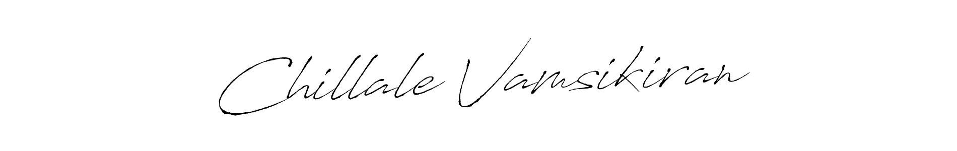 Design your own signature with our free online signature maker. With this signature software, you can create a handwritten (Antro_Vectra) signature for name Chillale Vamsikiran. Chillale Vamsikiran signature style 6 images and pictures png