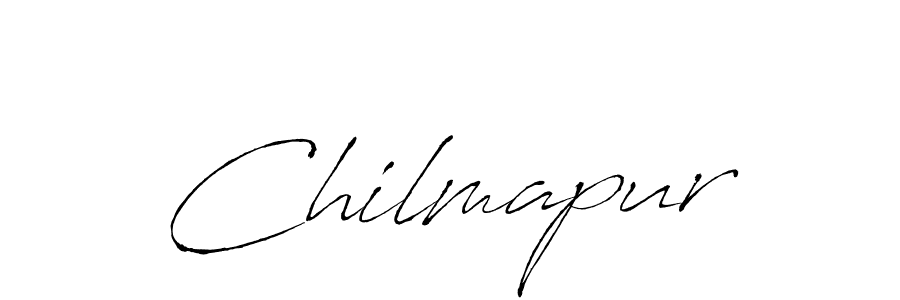 Make a beautiful signature design for name Chilmapur. With this signature (Antro_Vectra) style, you can create a handwritten signature for free. Chilmapur signature style 6 images and pictures png