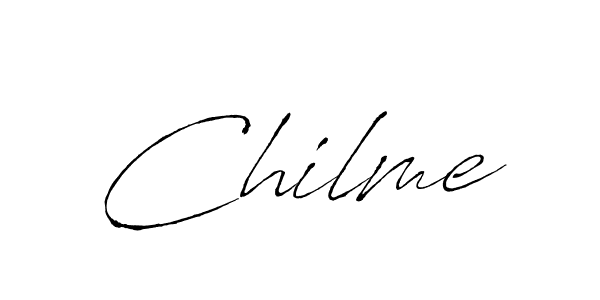 Use a signature maker to create a handwritten signature online. With this signature software, you can design (Antro_Vectra) your own signature for name Chilme. Chilme signature style 6 images and pictures png