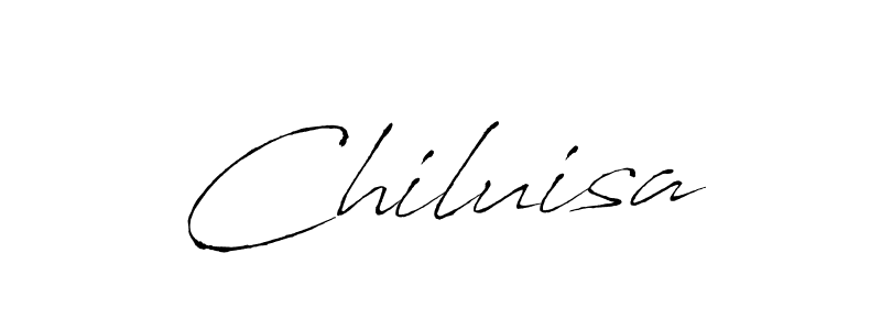 Also You can easily find your signature by using the search form. We will create Chiluisa name handwritten signature images for you free of cost using Antro_Vectra sign style. Chiluisa signature style 6 images and pictures png