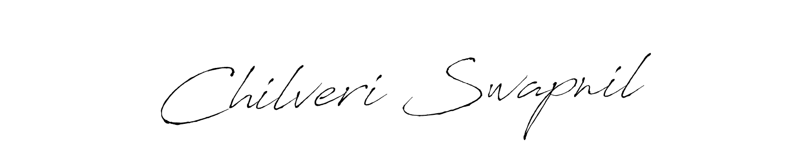 Create a beautiful signature design for name Chilveri Swapnil. With this signature (Antro_Vectra) fonts, you can make a handwritten signature for free. Chilveri Swapnil signature style 6 images and pictures png