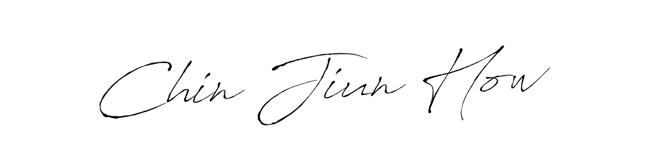 How to make Chin Jiun How name signature. Use Antro_Vectra style for creating short signs online. This is the latest handwritten sign. Chin Jiun How signature style 6 images and pictures png