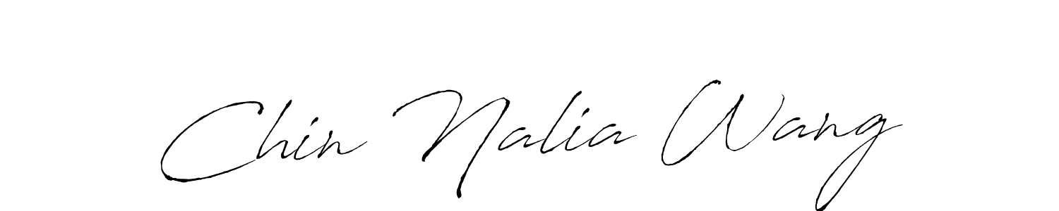 Chin Nalia Wang stylish signature style. Best Handwritten Sign (Antro_Vectra) for my name. Handwritten Signature Collection Ideas for my name Chin Nalia Wang. Chin Nalia Wang signature style 6 images and pictures png