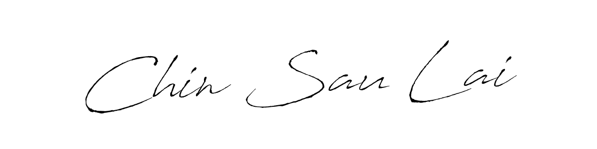 Use a signature maker to create a handwritten signature online. With this signature software, you can design (Antro_Vectra) your own signature for name Chin Sau Lai. Chin Sau Lai signature style 6 images and pictures png