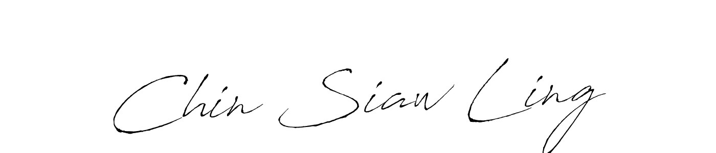 Create a beautiful signature design for name Chin Siaw Ling. With this signature (Antro_Vectra) fonts, you can make a handwritten signature for free. Chin Siaw Ling signature style 6 images and pictures png