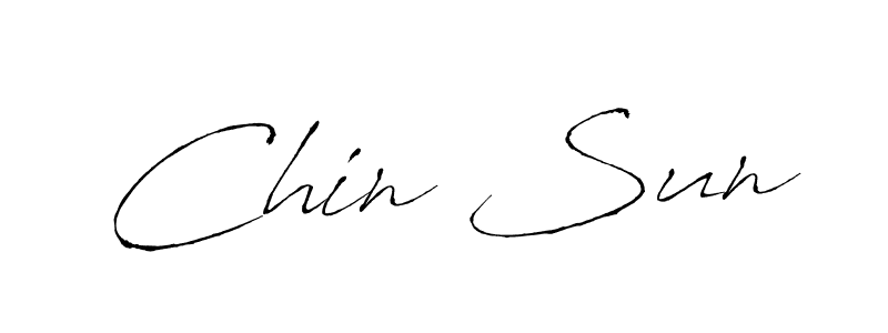 Make a beautiful signature design for name Chin Sun. With this signature (Antro_Vectra) style, you can create a handwritten signature for free. Chin Sun signature style 6 images and pictures png