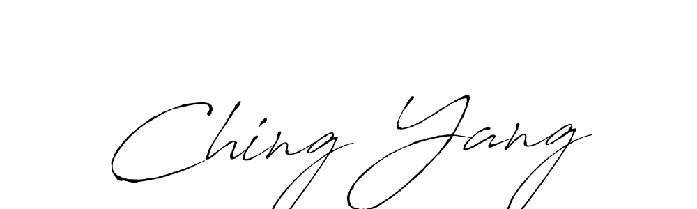 Create a beautiful signature design for name Ching Yang. With this signature (Antro_Vectra) fonts, you can make a handwritten signature for free. Ching Yang signature style 6 images and pictures png