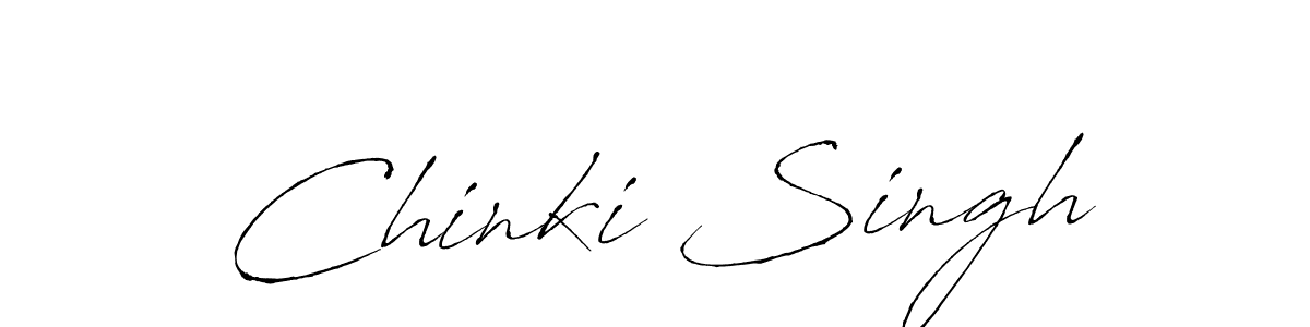 Design your own signature with our free online signature maker. With this signature software, you can create a handwritten (Antro_Vectra) signature for name Chinki Singh. Chinki Singh signature style 6 images and pictures png